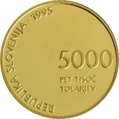 5000 Tolarjev Defeat of Fascism front