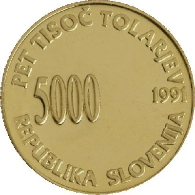 5000 Tolarjev Plebiscite on Independence front