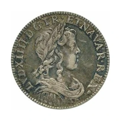 6 Blancs or Double Sol Parisis - Louis XIV front