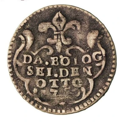 6 Bolognini 8 Denari - Francesco III D'Este back