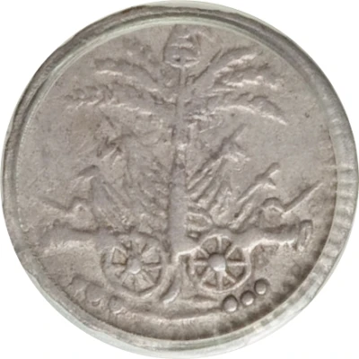 6 Centimes Western Republic back