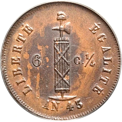 6¼ Centimes back