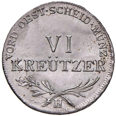 6 Kreuzer - Francis II back