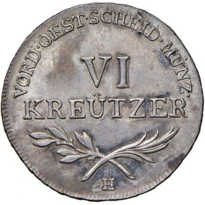 6 Kreuzer - Francis II back