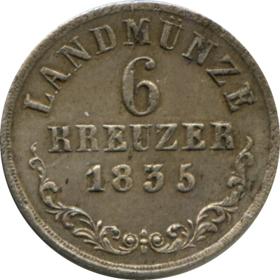 6 Kreuzers - Bernard II back