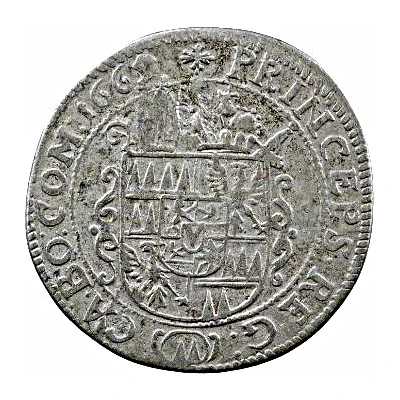 6 Kreuzers - Charles II of Liechtenstein-Kastelkorn back