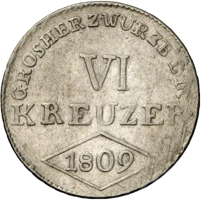 6 Kreuzers - Ferdinand of Austria back