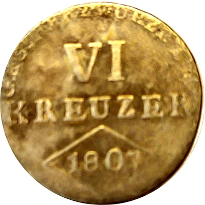 6 Kreuzers - Ferdinand back