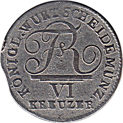 6 Kreuzers - Frederick I front