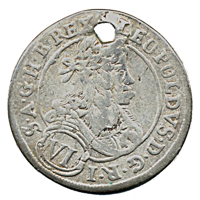 6 Kreuzers - Leopold I St Veit front