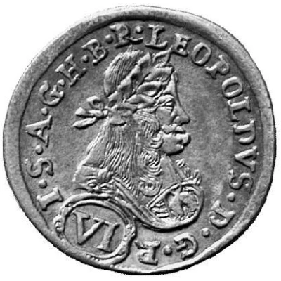 6 Kreuzers - Leopold I St Veit front