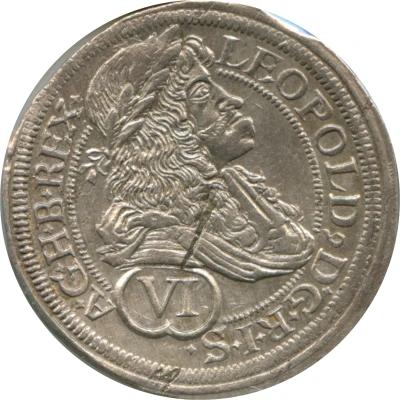 6 Kreuzers - Leopold I Vienna front