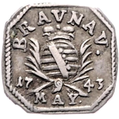 6 Kreuzers Siege coinage front