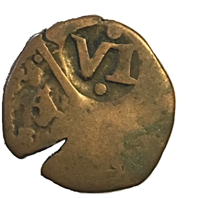 6 Maravedis - Philip IV countermarked front