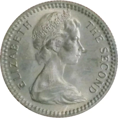 6 Pence / 5 Cents - Elizabeth II 2nd portrait front