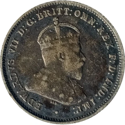 6 Pence - Edward VII front