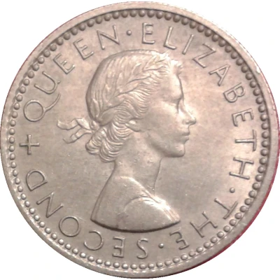 6 Pence - Elizabeth II 1st portrait front