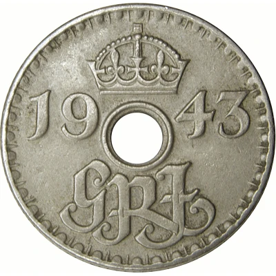 6 Pence - George VI front