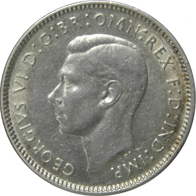 6 Pence - George VI front