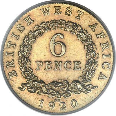 6 Pence - George V back