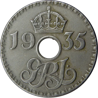 6 Pence - George V front