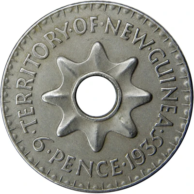 6 Pence - George V back