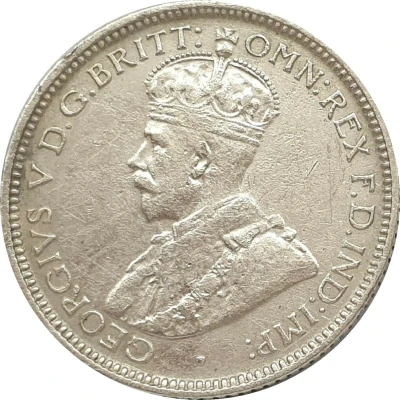 6 Pence - George V front