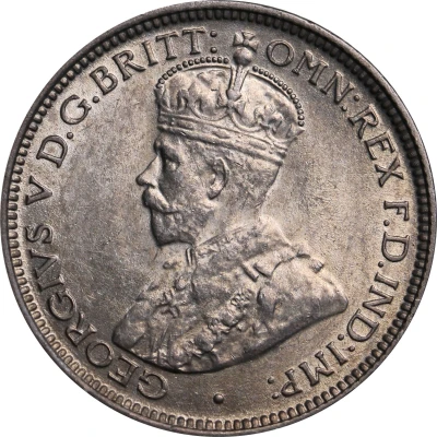 6 Pence - George V front