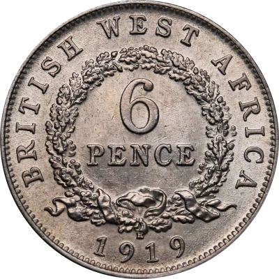 6 Pence - George V back