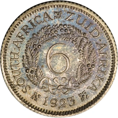 6 Pence - George V back