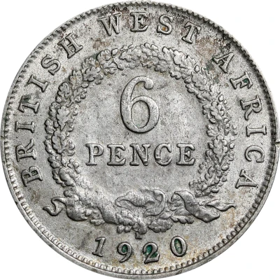 6 Pence - George V back