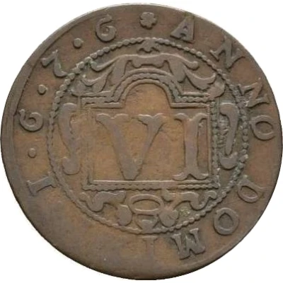 6 Pfennigs - Ferdinand II of Fürstenberg back