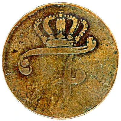 6 Pfennigs - Frederick II front