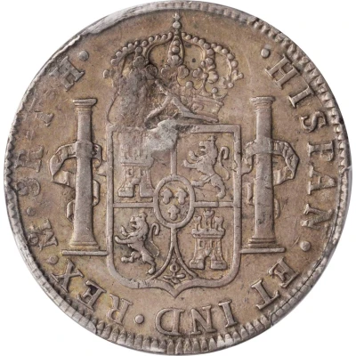 6 Shillings 1 Penny - George III FERDIN VII DEI GRATIA; countermarked ND back