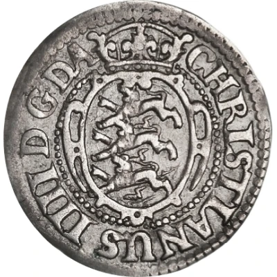 6 Skilling Dansk - Christian IV front