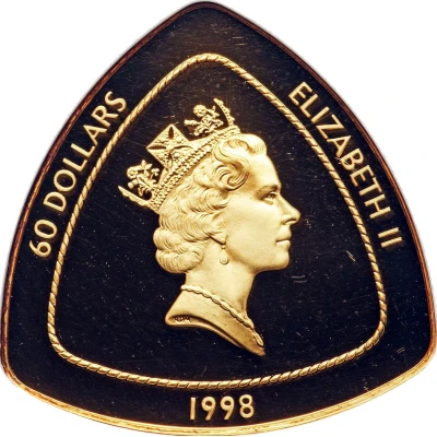 60 Dollars - Elizabeth II Sailing ship Deliverance front