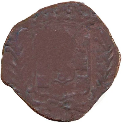 60 Réis - Maria II Countermarked Coinage Tanga ND back