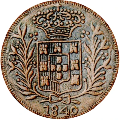 60 Réis - Tanga - Maria II Damão front