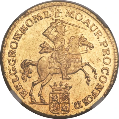 7 Gulden / ½ Golden rider front