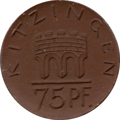 75 Pfennigs - Kitzingen front