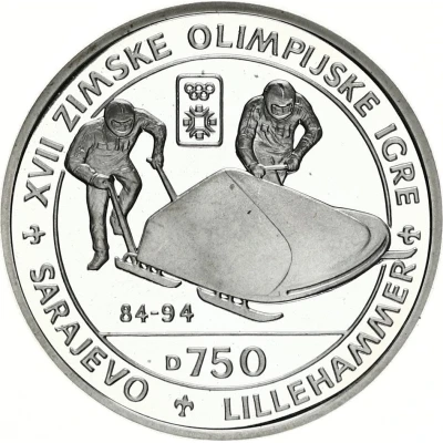 750 Dinara Olympics - Bobsled back