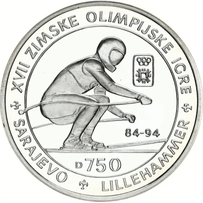 750 Dinara Olympics - Downhill Skiing back