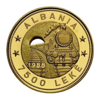 7500 Lekë Albanian Railroads back