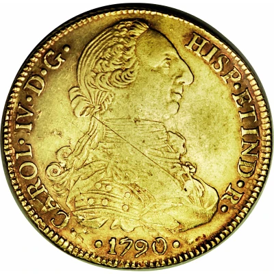 8 Escudos - Charles IV front