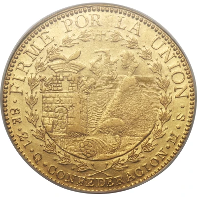 8 Escudos Confederation back