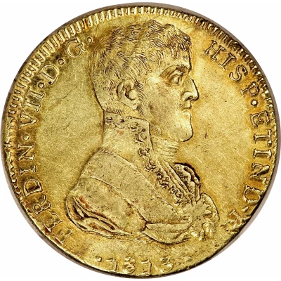 8 Escudos - Ferdinand VII Guadalajara - Royalist Coinage front