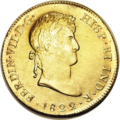 8 Escudos - Ferdinand VII front