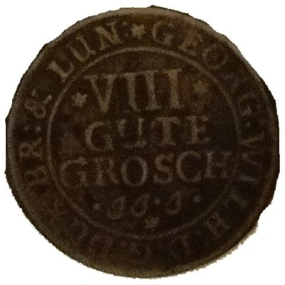 8 Gute Groschen ⅓ Thaler - George II William back