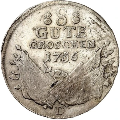 8 Gute Groschen - Frederick II back