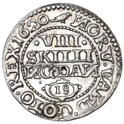 8 Kroneskilling - Christian IV Type back